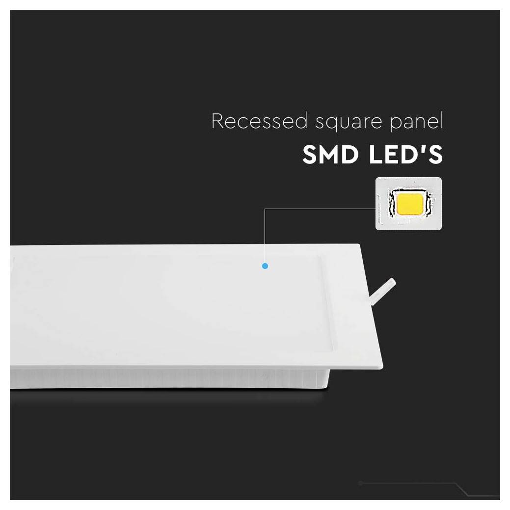 Eingelassene quadratische SMD-LED-Panel