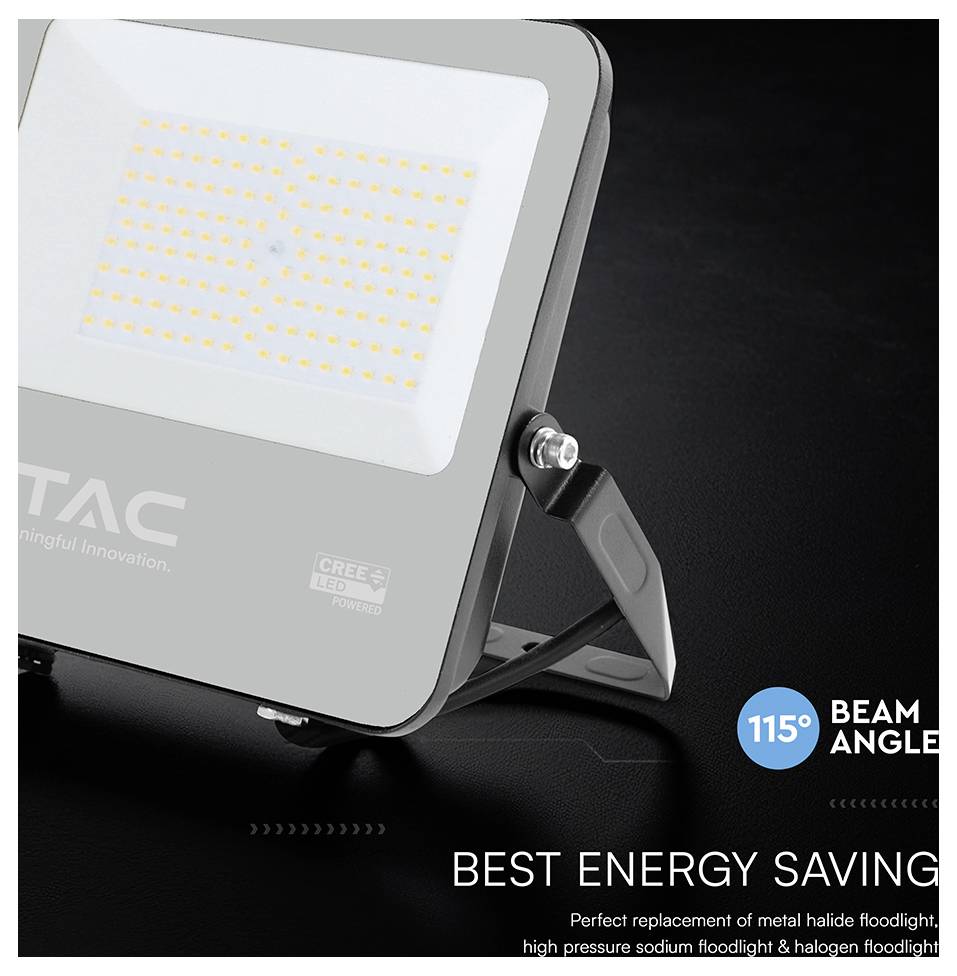 Ein Flutlicht mit der Aufschrift 