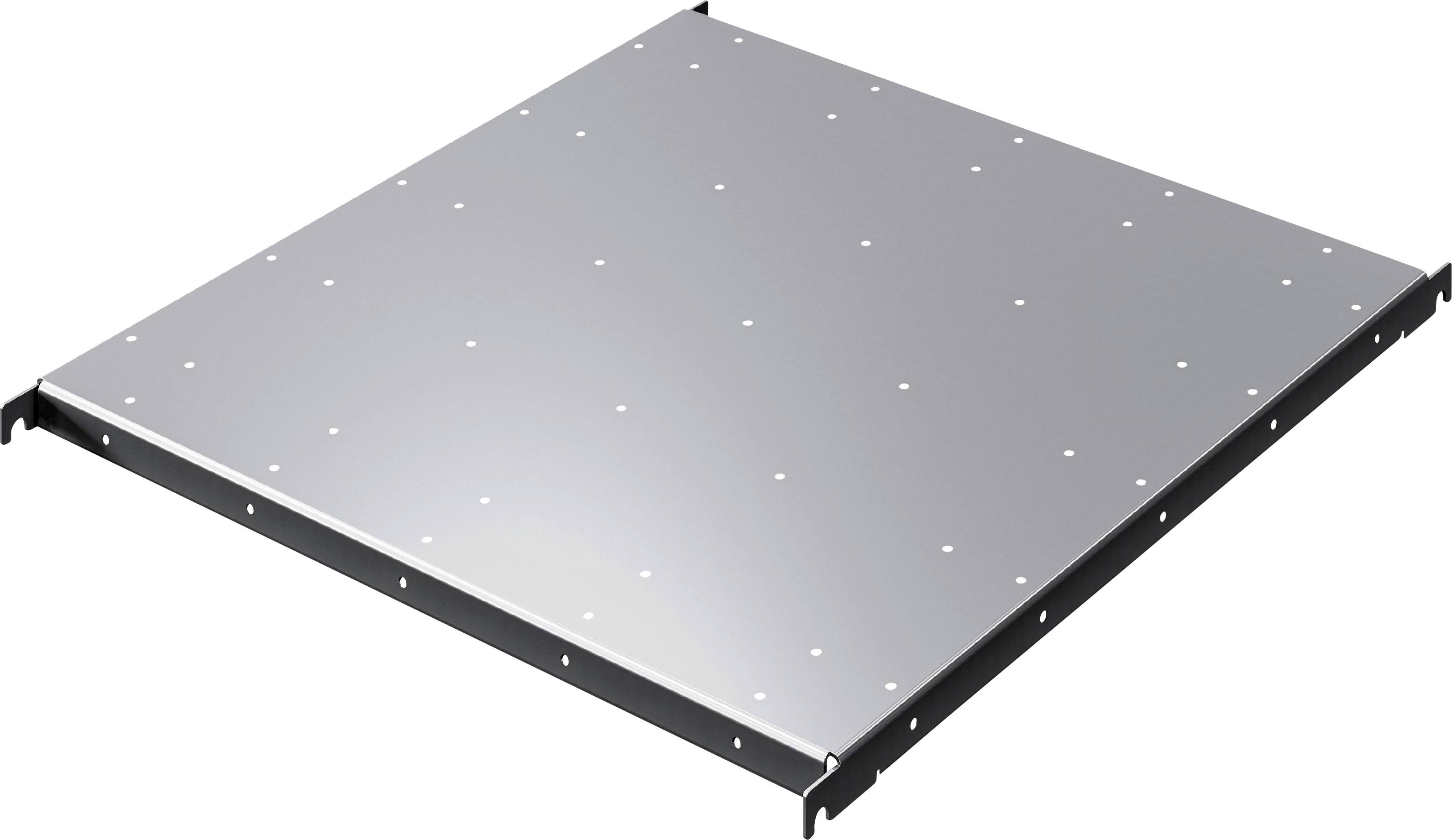 Ein rechteckiges, gelochtes Metallblech mit kleinen Löchern wird vor einem einfachen Hintergrund präsentiert.