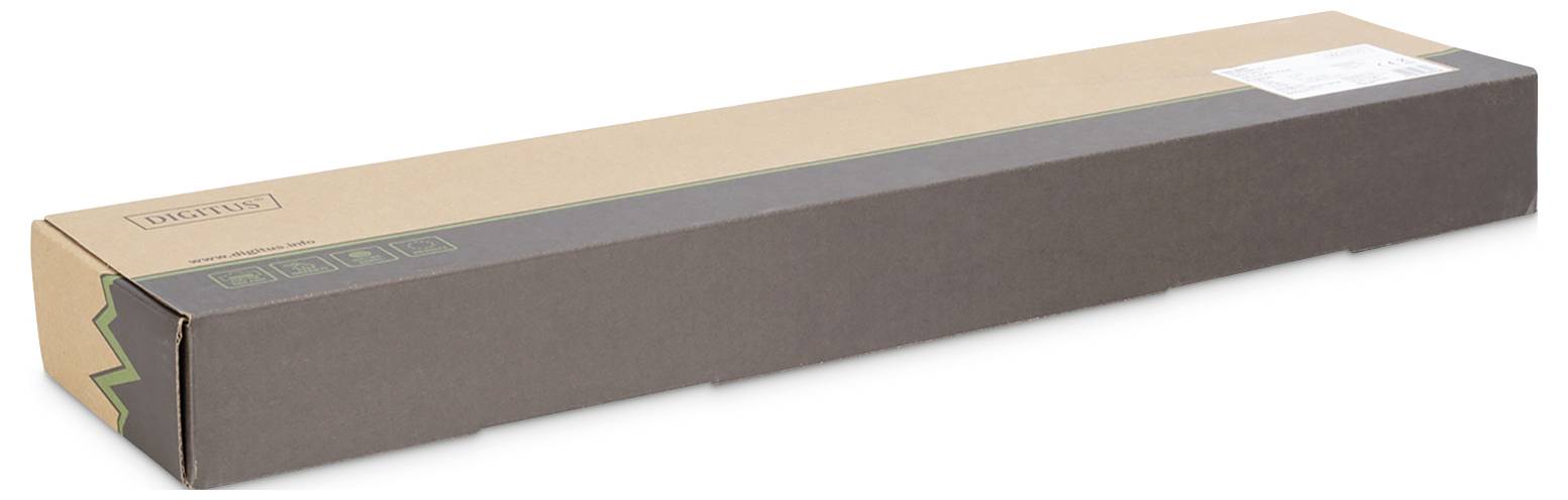 Digitus DN-91624S Patch-Panel 483mm (19") CAT 6 1 HE Grau Bestückt