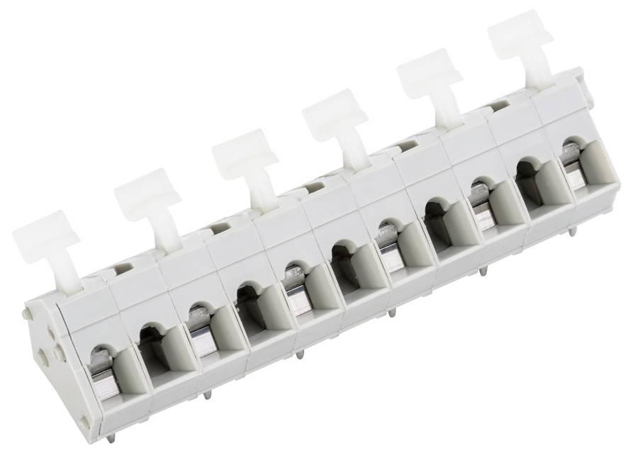 Ein dreifach-Batteriefach aus schwarzem Kunststoff mit Metallkontakten, das drei zylindrische Batterien sicher hält.