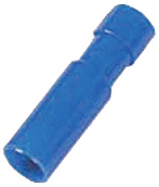 Ein blauer isolierter Stoßverbinder zum Verbinden von elektrischen Drähten.