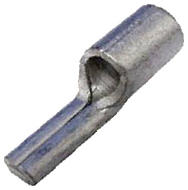 Eine Ringklemme aus Metall mit geschlossener Bauweise zur sicheren Kabelverbindung, die in elektrischen Anwendungen häufig zum Anschluss von Drähten verwendet wird.