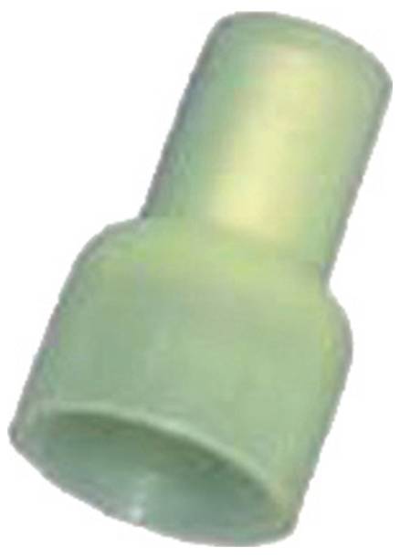 Eine grüne, konische Gummispitze, die wahrscheinlich als Schutzkappe oder -abdeckung verwendet wird.