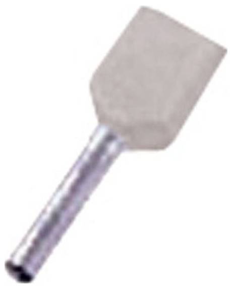 Ein Metallwerkzeug mit einem schlanken Griff und einem breiteren, rechteckigen Ende, das einer Spatel oder einem Meißel ähnelt.