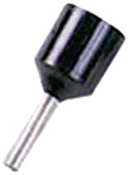 Ein schwarzer Gummipolituraufsatz mit einem Metallschaft, verwendet zum Glätten und Finish von Oberflächen.