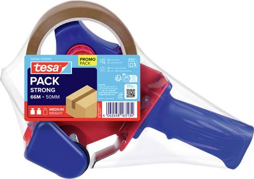 Tesa 58166-00000-00 Klebeband-Abroller tesapack® Braun (L x B) 66 m x 50 mm 1 St.