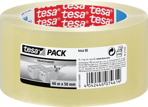 Tesa 58172-00000-01 Klebeband tesapack® Transparent (L x B) 66 m x 50 mm