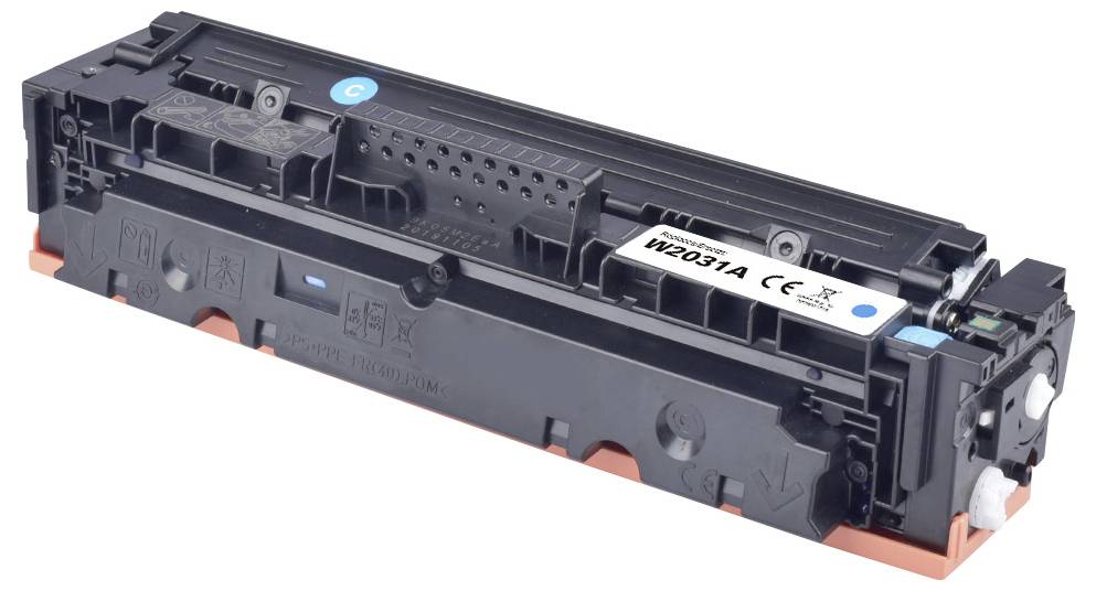 Schwarze Druckertonerkassette mit der Modellnummer „W2031A