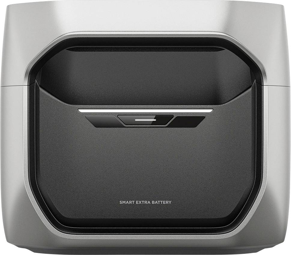 Ein silber-schwarzes Gerät mit der Aufschrift 