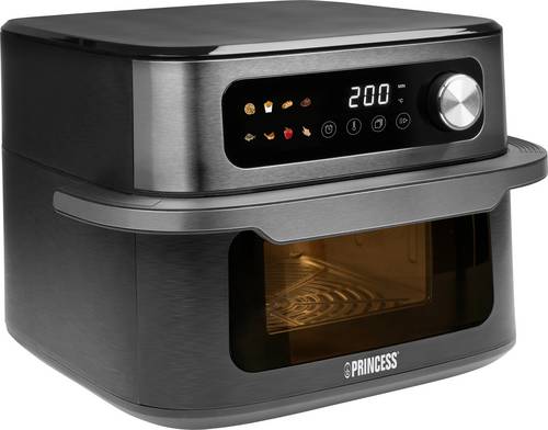 Princess 01.182480.01.001 Heißluft-Fritteuse 10l 1700W BPA-frei, Antihaftbeschichtung, digitaler Timer Schwarz