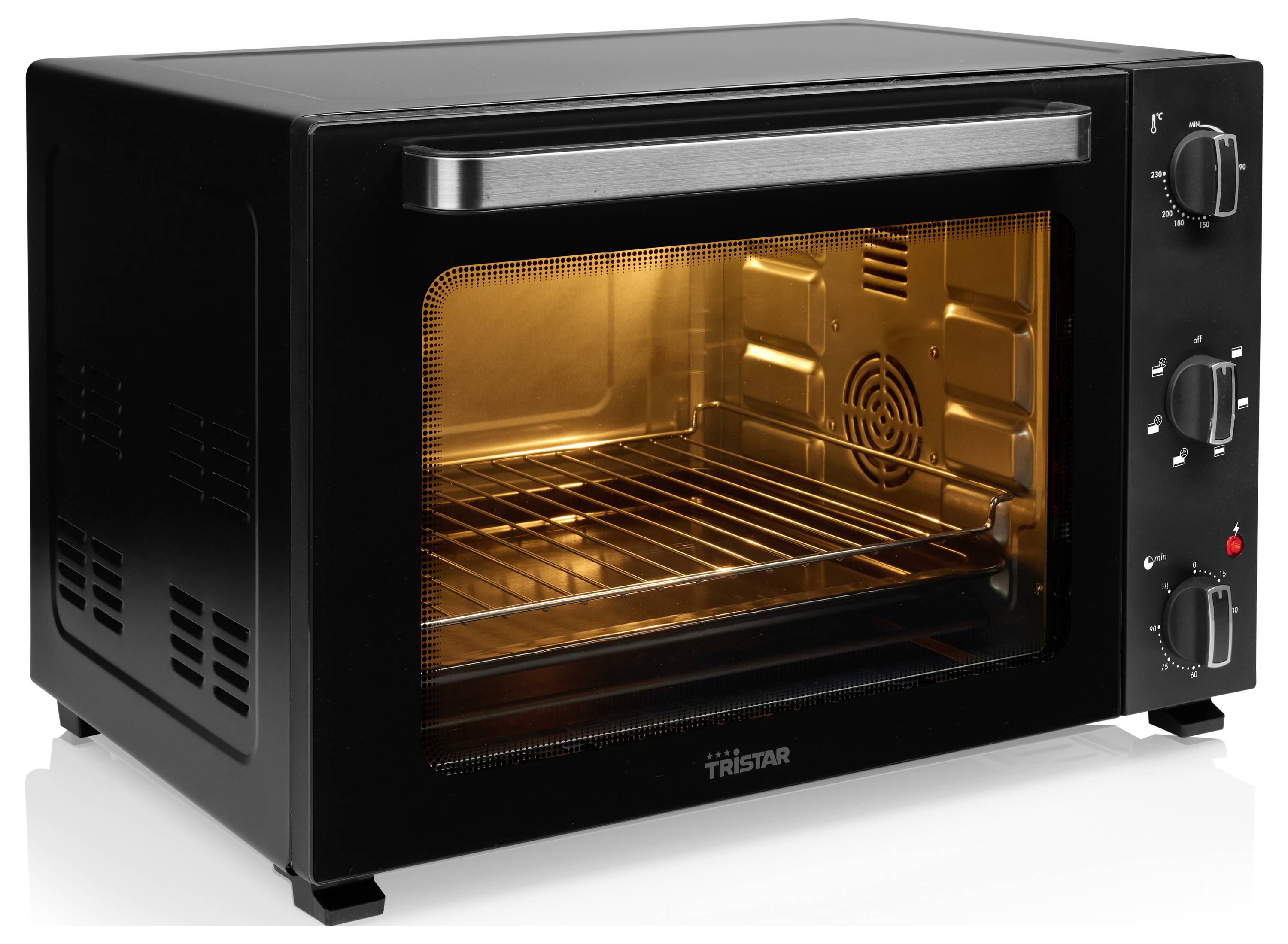 Tristar OV-3665 Minibackofen Timerfunktion, Kontrollleuchte, Umluft-Funktion 48 l