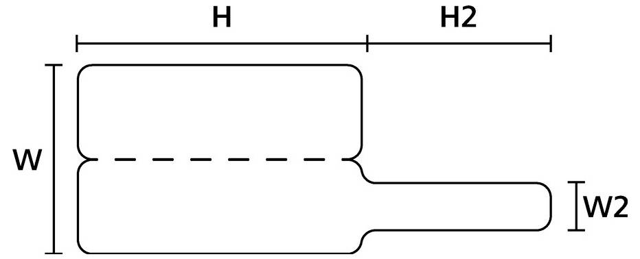 Eine technische Zeichnung einer Rohrverschraubung mit Abmessungen: Breite (B), Gesamthöhe (H), erweiterte Höhe (H2) und Griffbreite (B2).