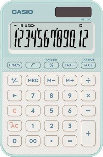 Casio Tischrechner Hellgrün (B x H x T) 101 x 18 x 154.5 mm