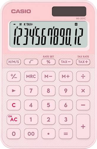 Casio Tischrechner Hellrosa (B x H x T) 101 x 18 x 154.5 mm