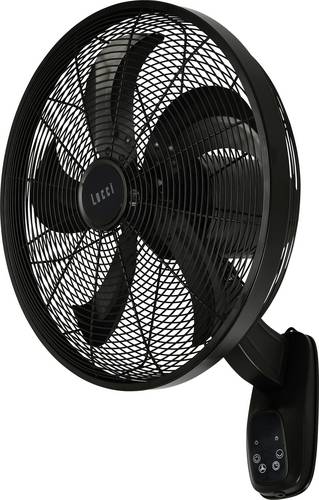 Lucci AIR Glide DC WV Wandventilator 36 W Schwarz