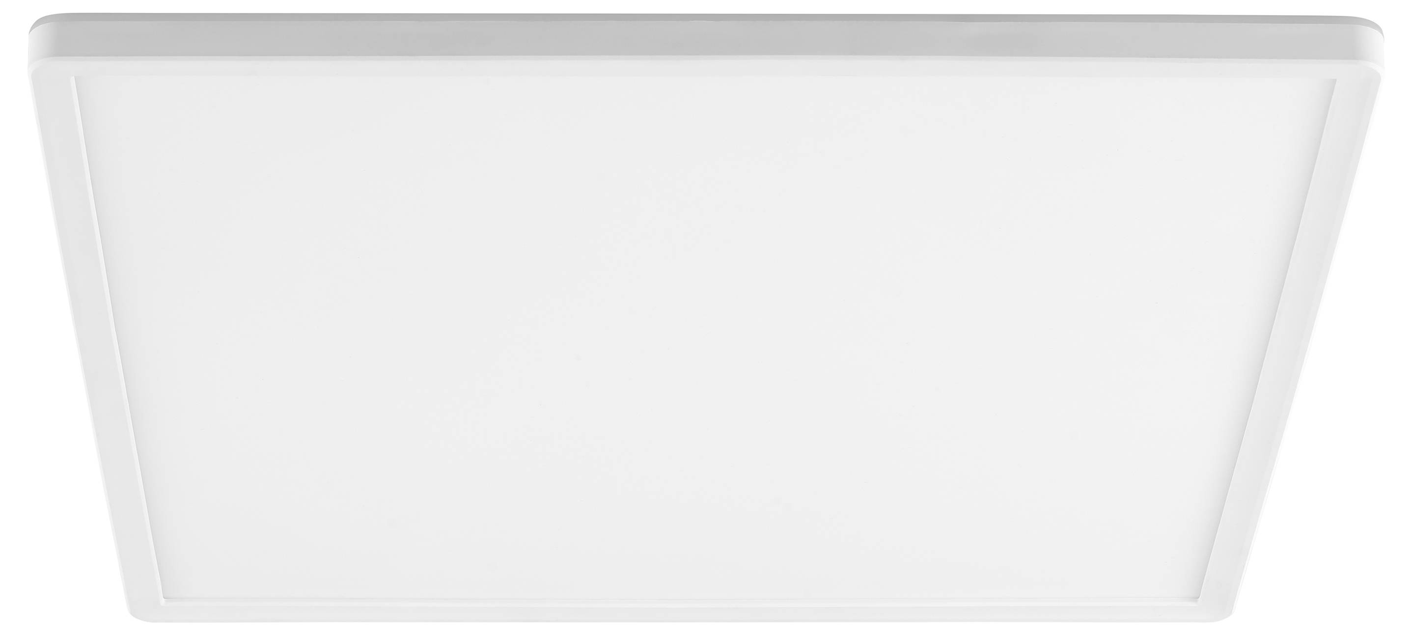 Ein weißes rechteckiges LED-Deckenleuchten-Panel mit dünnem Rand, das häufig für moderne, energieeffiziente Innenbeleuchtung verwendet wird.