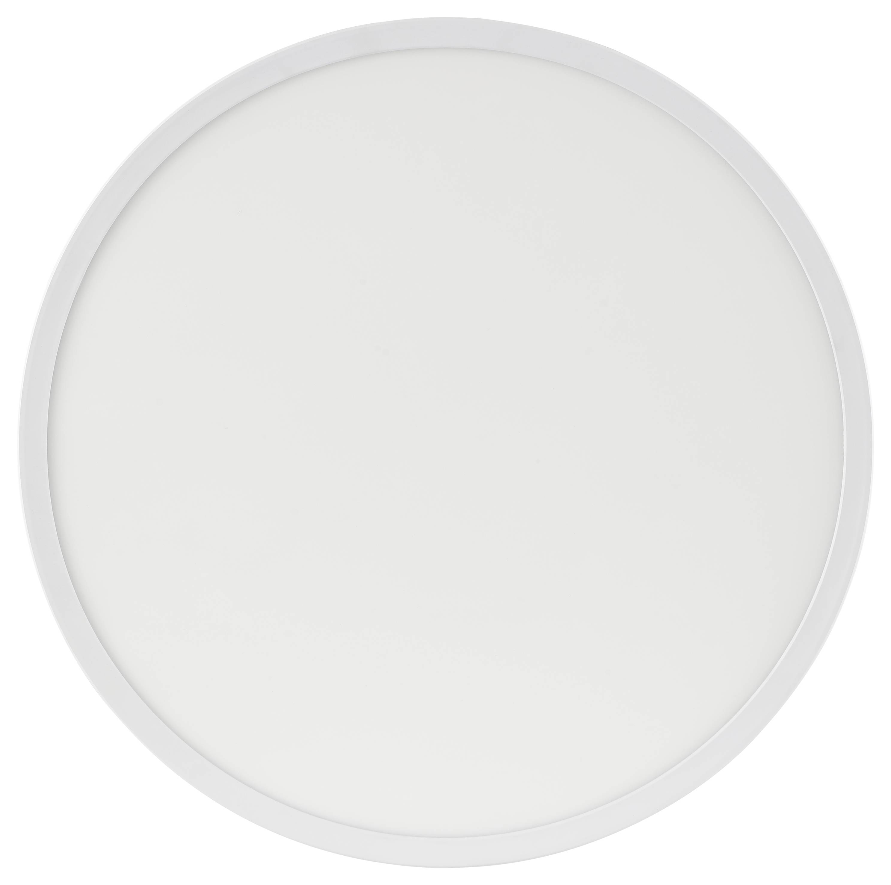 Eine runde weiße Deckenleuchte mit elegantem Design, geeignet für moderne Innenräume.