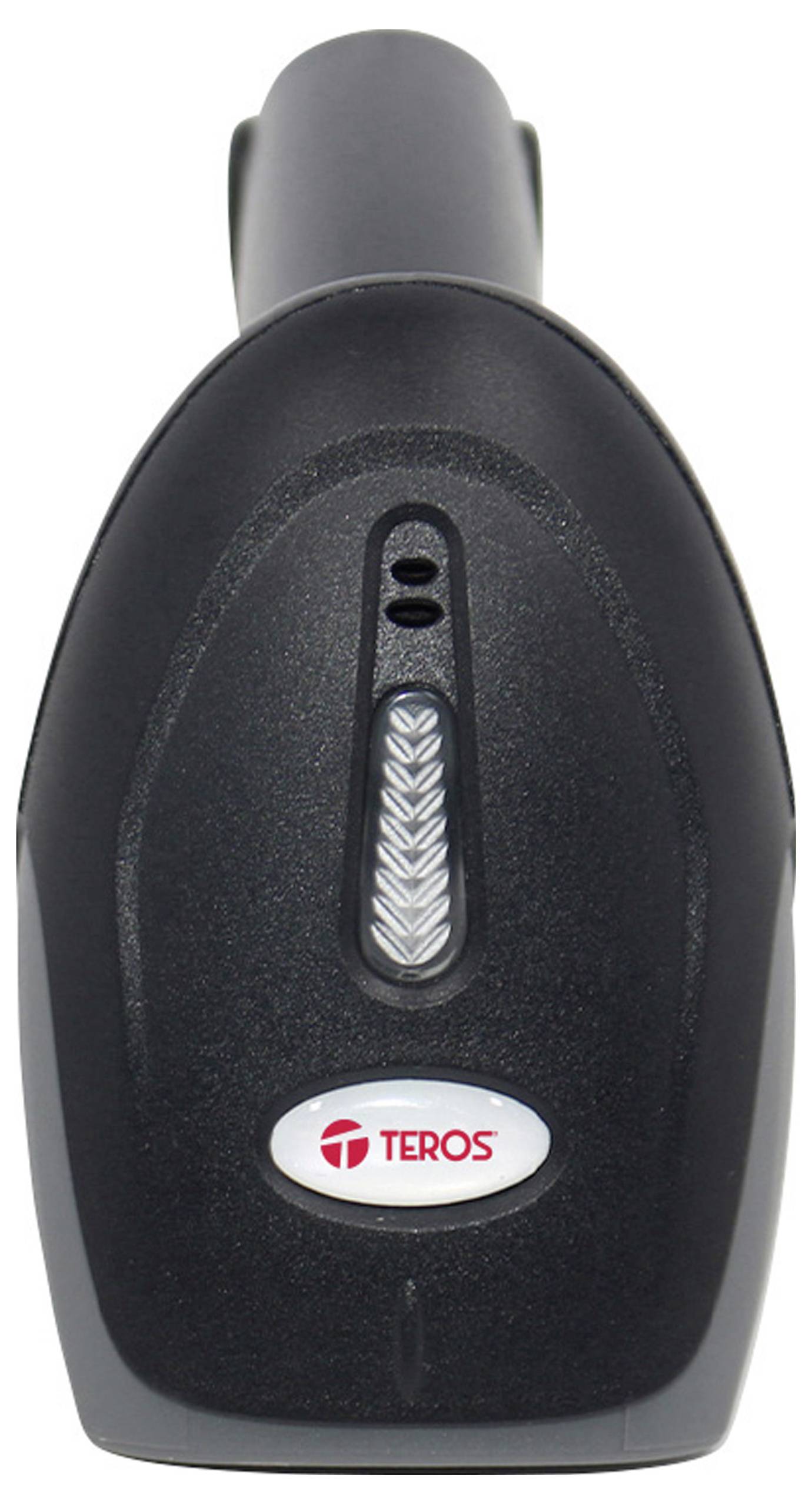 Ein schwarzer Laser-Barcode-Scanner der Marke 