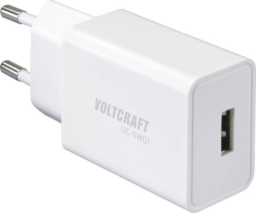 VOLTCRAFT UC-5W01 USB Ladegerät 5 W 1x USB-A Weiß Innenbereich