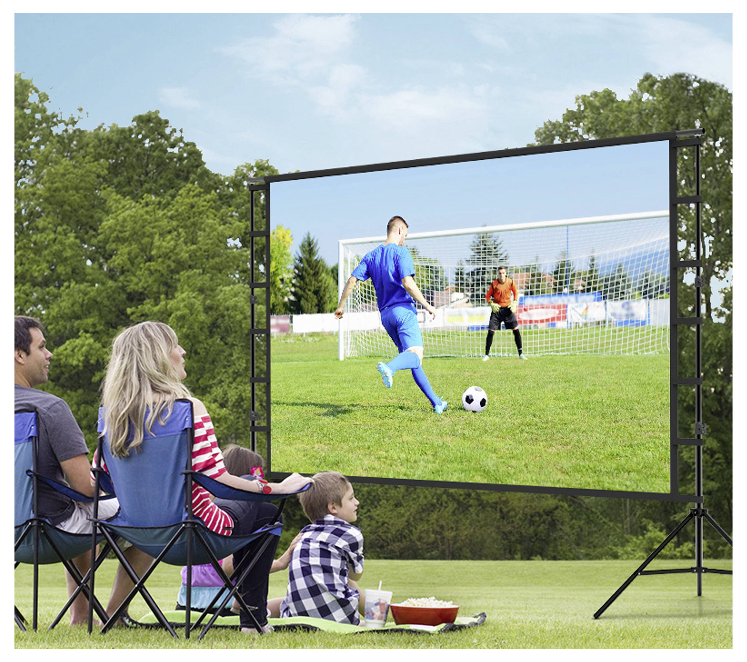 SpeaKa Professional SP-PST-314 Stativleinwand 381cm 150 Zoll Bildformat: 16:9