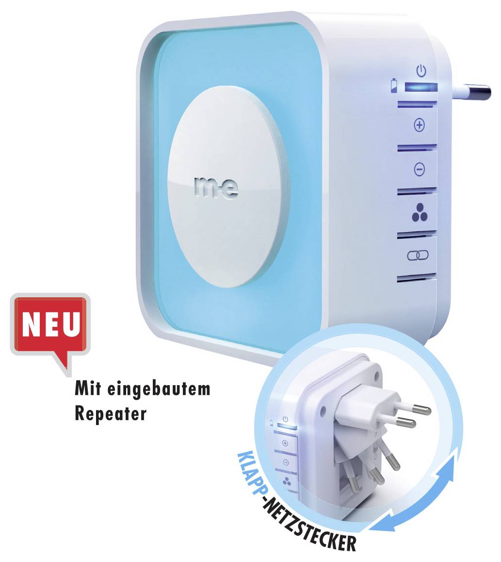 M-e modern-electronics 41528 Steckdose Bewegungsmelder 120° Weiß IP54