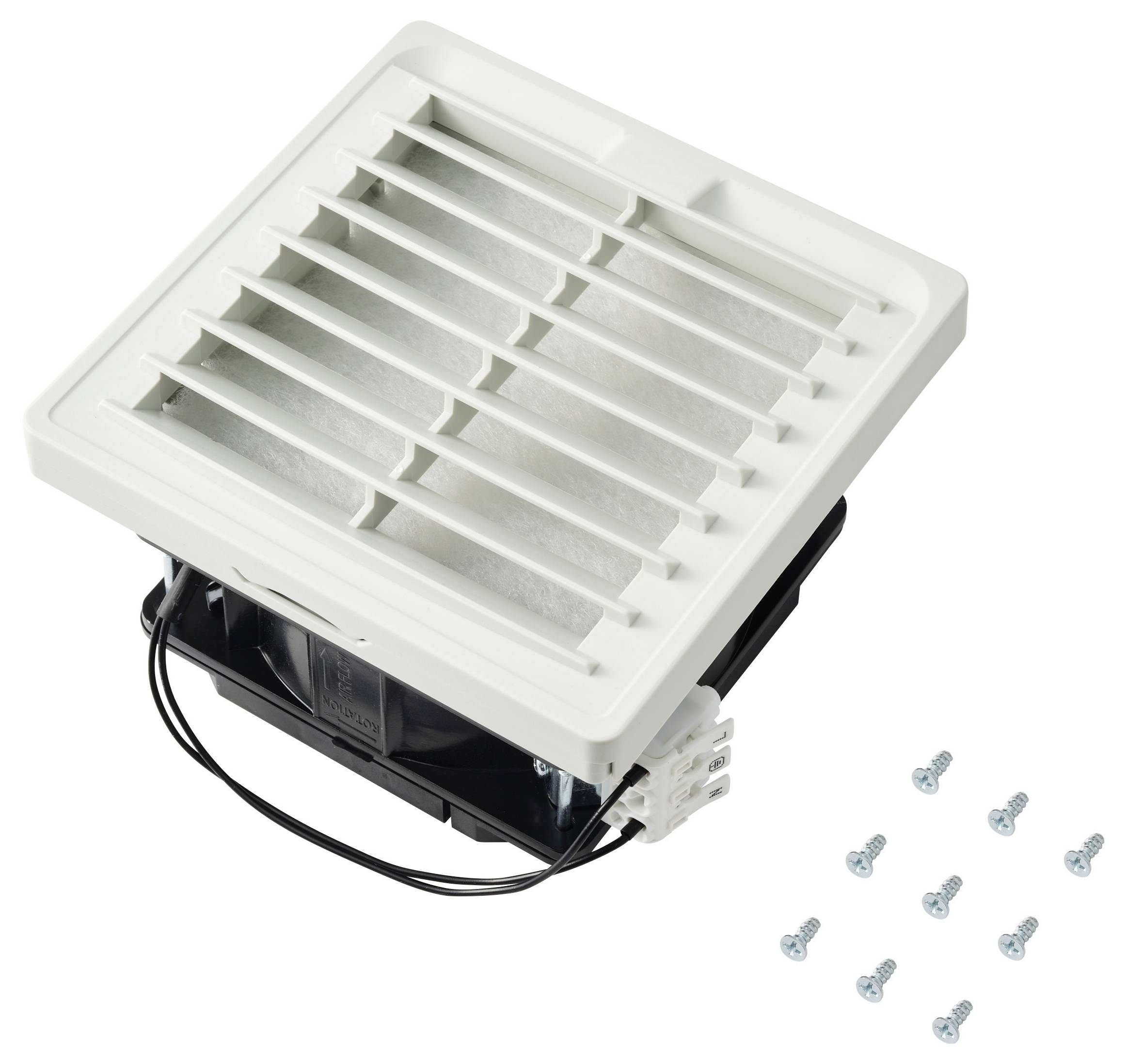 TRU COMPONENTS TC-SFFC150-230B-FC Filterlüfter 230 V/AC 21W (B x H x T) 150 x 150 x 43.1mm 1St.