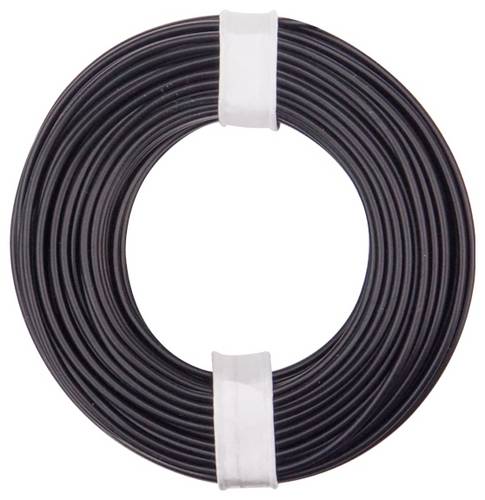Donau Elektronik 175-011 Litze LiY 1 x 0.75 mm² Schwarz 1 St.