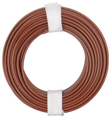 Donau Elektronik 175-018 Litze LiY 1 x 0.75 mm² Braun 1 St.