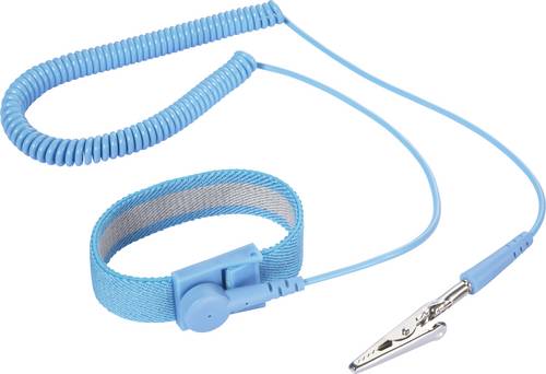 TRU COMPONENTS ESD-Handgelenkband 2.5 m Druckknopf 10 mm Bag