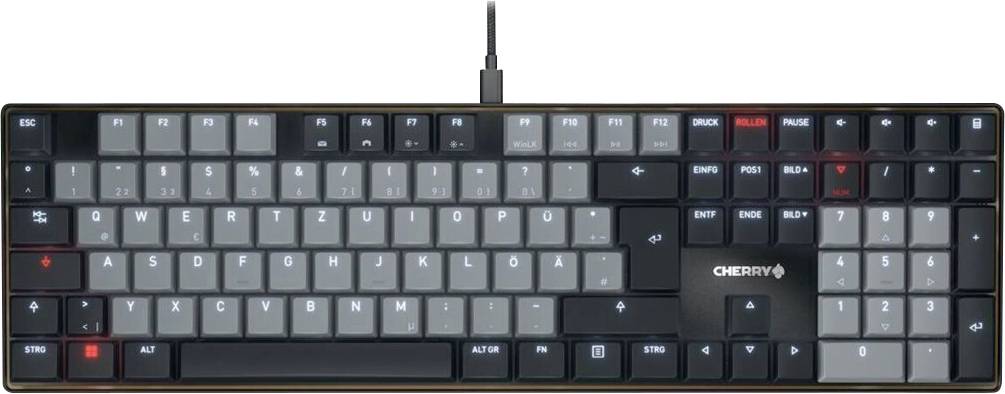 CHERRY TAS KEY KC 500 Corded, Mechanical Tastatur Deutsch, QWERTZ Schwarz