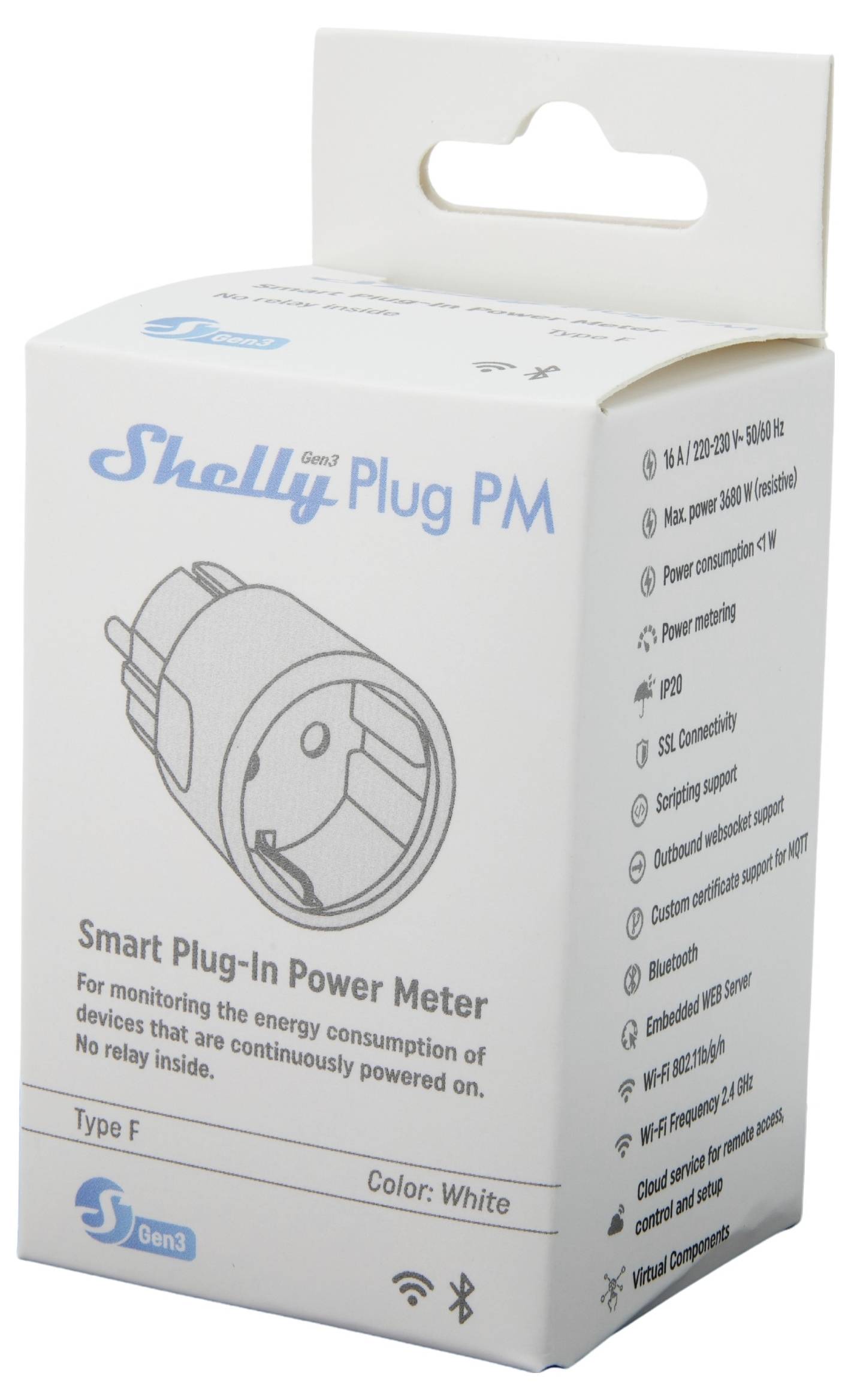 Schachtel von „Shelly Plug PM