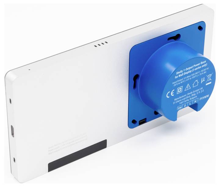 Shelly Wall Display X2i Silver Shelly Wand-Touchdisplay Wi-Fi, Bluetooth