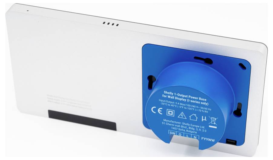 Shelly Wall Display X2i Silver Shelly Wand-Touchdisplay Wi-Fi, Bluetooth