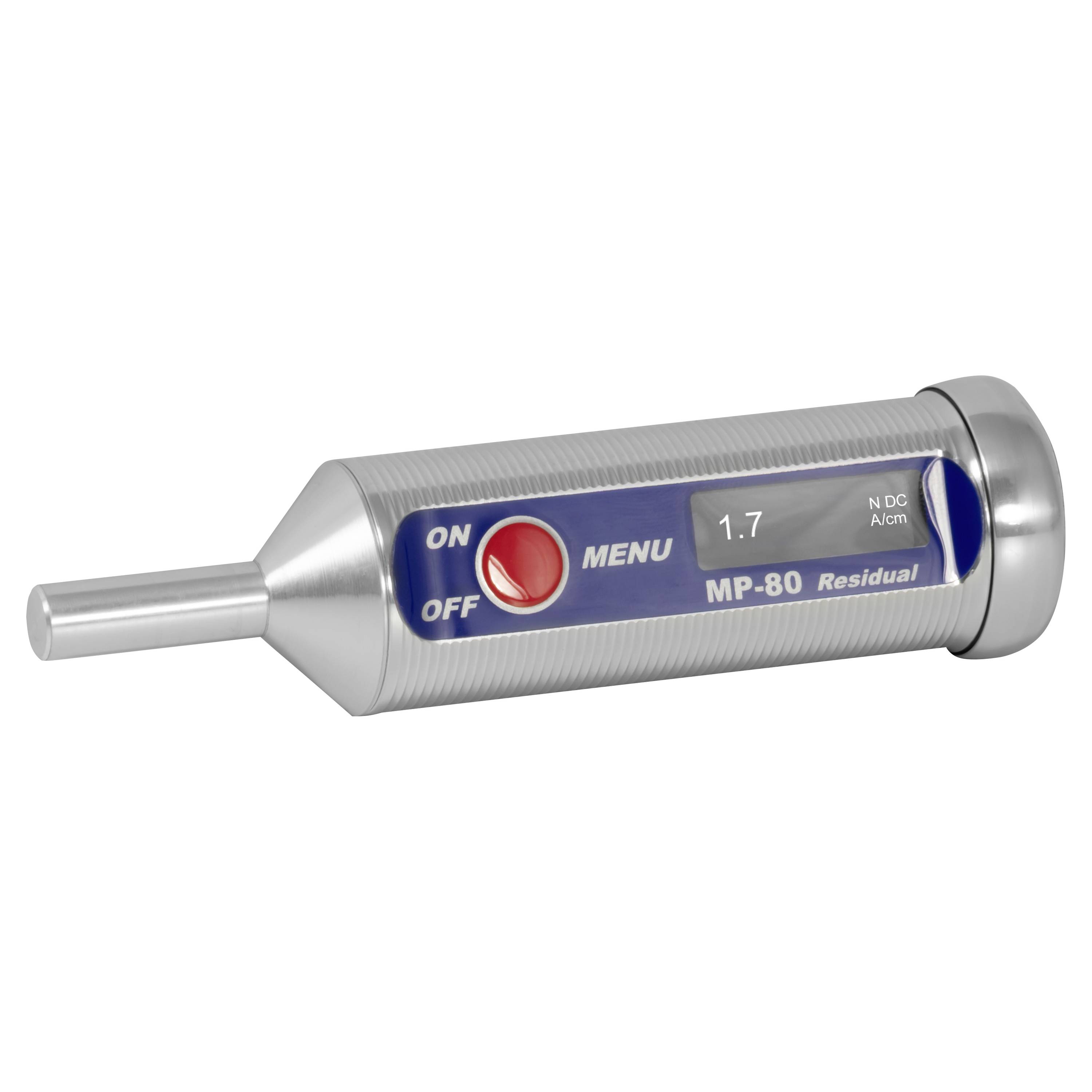 Tragbares Metallgerät mit der Bezeichnung „MP-80 Residual
