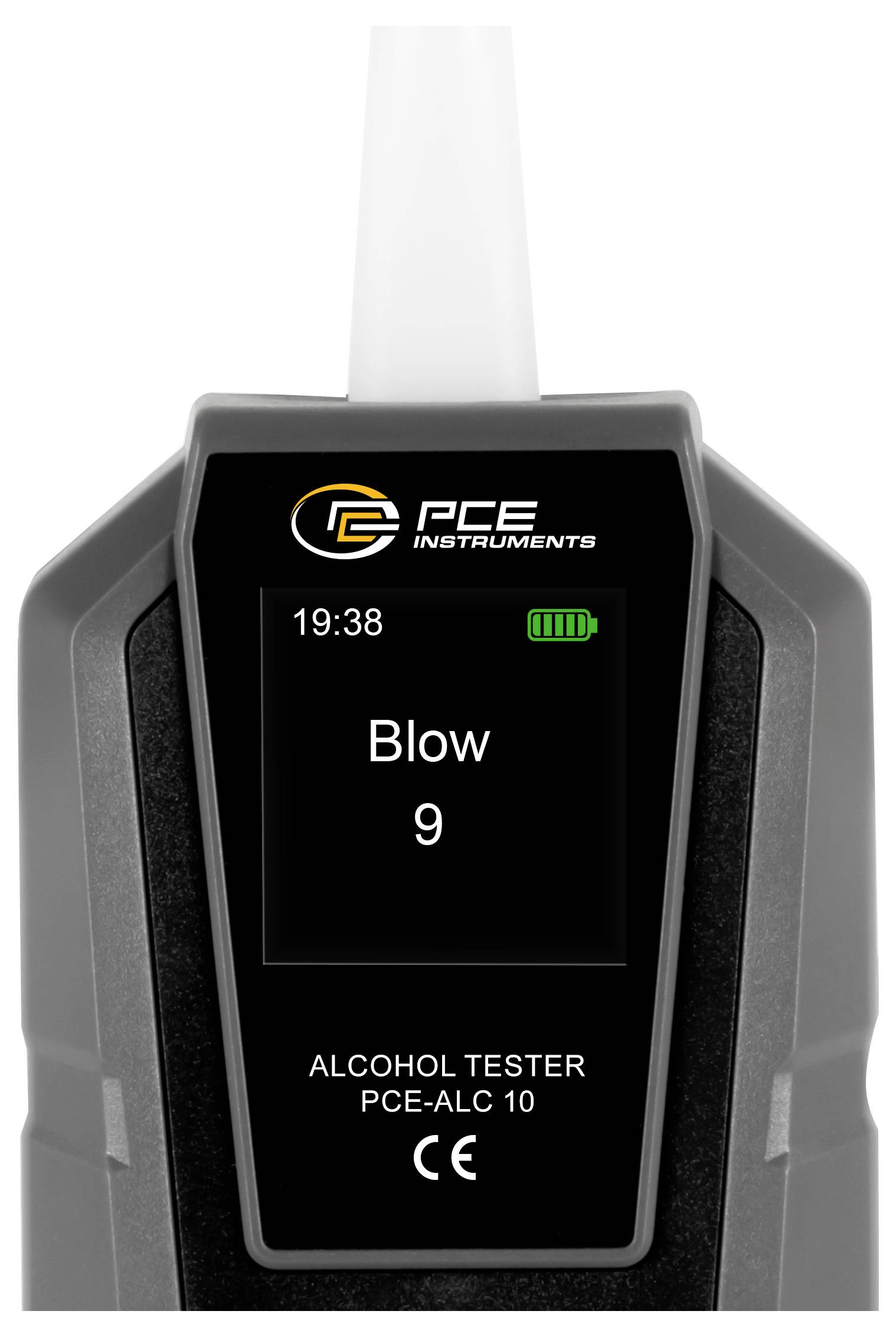 PCE Instruments PCE-ALC 10 Alkoholtester Schwarz 0 bis 0.4 ‰ Countdown-Funktion, inkl. Display
