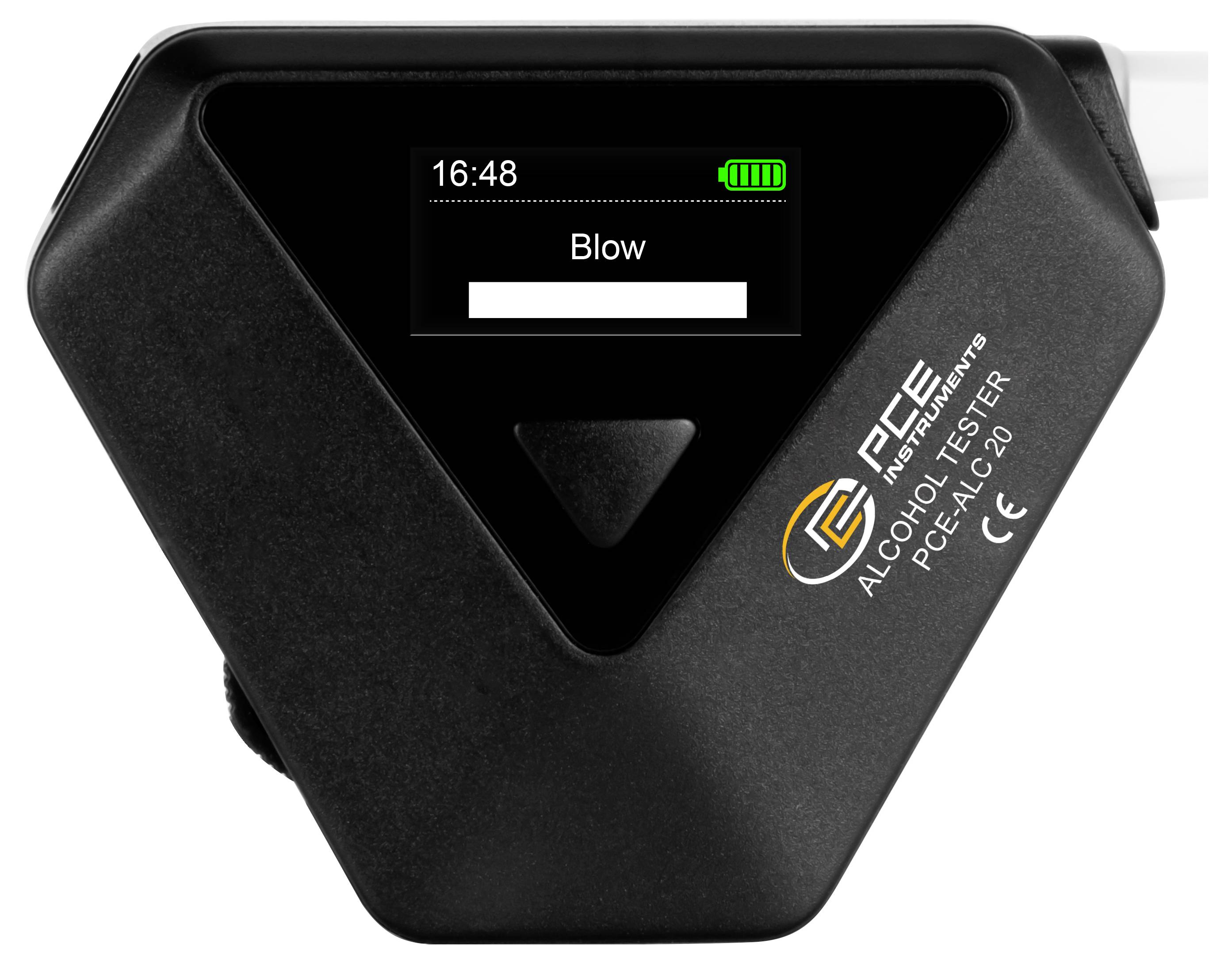 PCE Instruments PCE-ALC 20 Alkoholtester Schwarz 0 bis 400 mg/ml inkl. Display