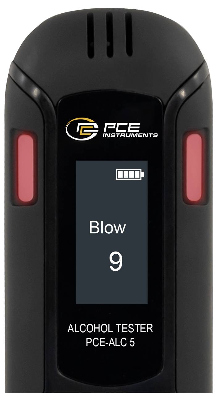 PCE Instruments Alkoholtester-Display zeigt 