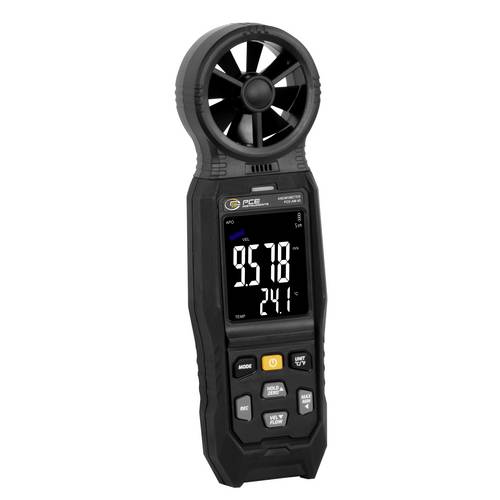 PCE Instruments Anemometer PCE-AM 40 |0..45 m/s |Auflösung 0,001 m/s |0..45 °C |0..9999 m³/min |km