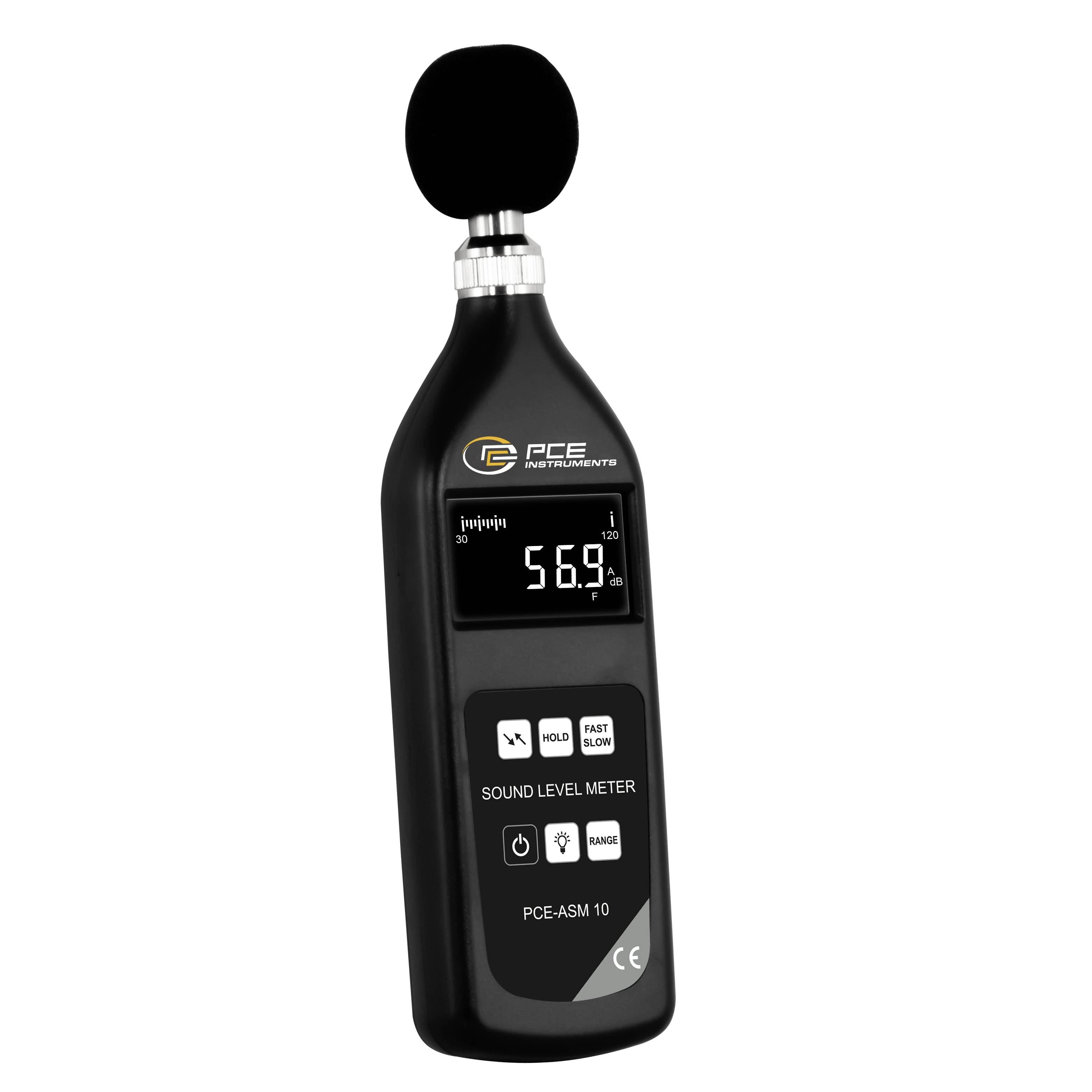 PCE Instruments Schallpegel-Messgerät PCE-ASM 10 20 - 90 dB 20Hz - 8000Hz RS-232