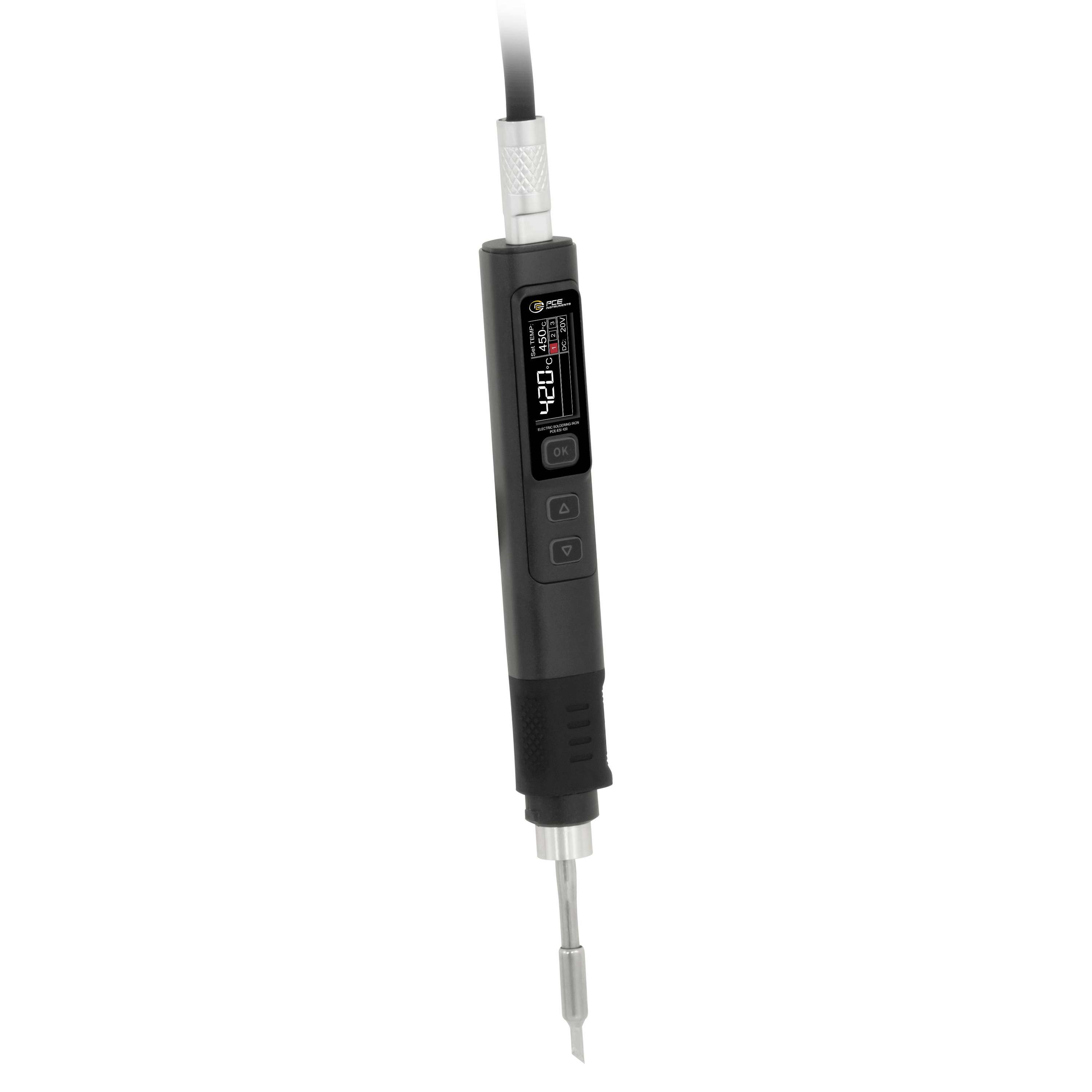 Tragbares digitales Temperaturmessgerät mit Kabel, LCD-Anzeige 120 und Metallfühlerspitze zum Messen der Temperatur.