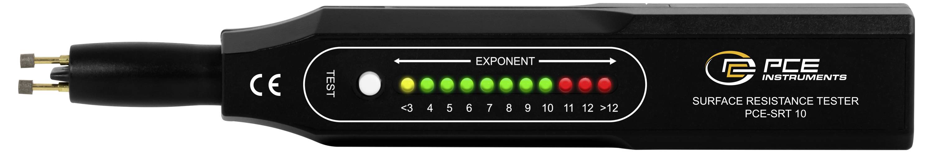 PCE Instruments Oberflächenwiderstandsmessgerät PCE-SRT 10 |Messbereich 10³Ω..10¹²Ω |Auflösung 1 Dekade |±10% FS