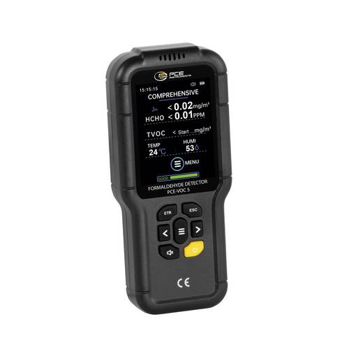 PCE Instruments Formaldehydmessgerät PCE-VOC 5 |HCHO 0 … 5 ppm / 0 … 6,25 mg/m³ |TVOC 0 … 10