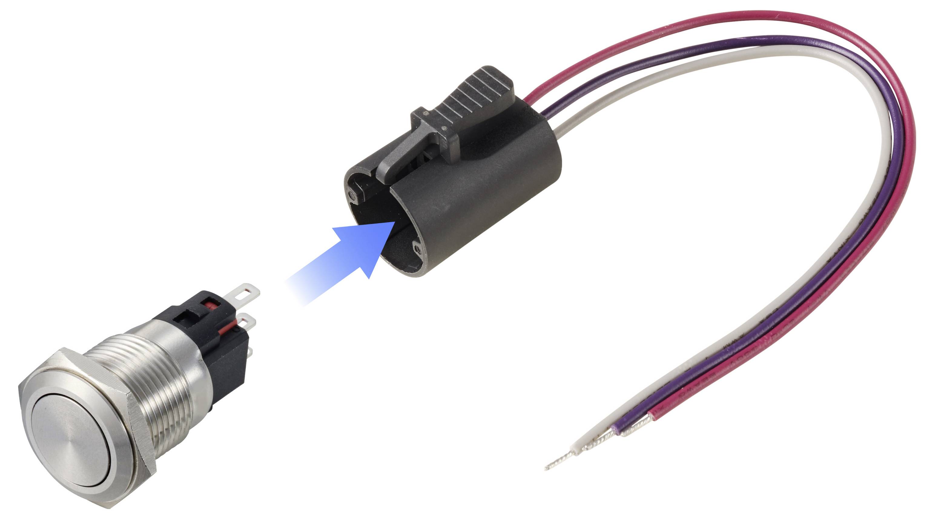 TRU COMPONENTS TC-14378484 Anschlussstecker (Ø x L) 17mm x 164.1mm