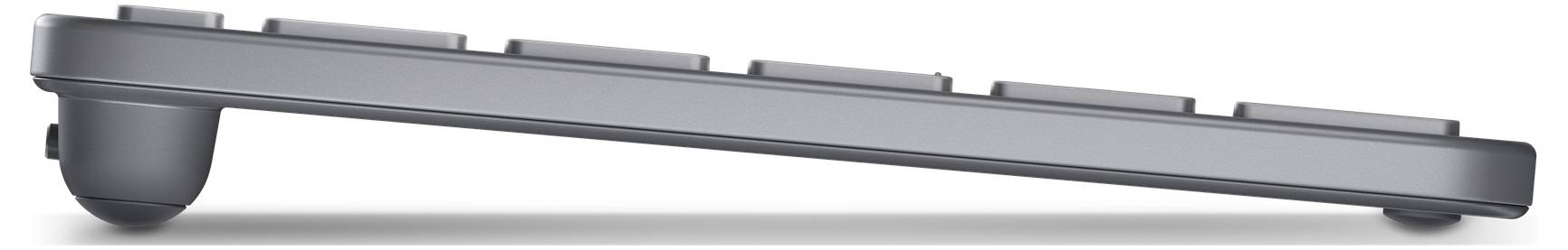 Ein graues Lenovo-Tablet mit abnehmbarem Cover, das ein minimalistisches Design präsentiert.