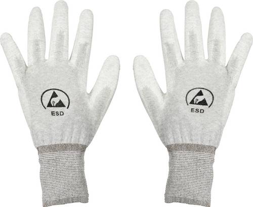 TRU COMPONENTS ESD-Handschuh innenhandbeschichtet Kleider-Größe: XL Polyamidfaser, PU-Beschichtung