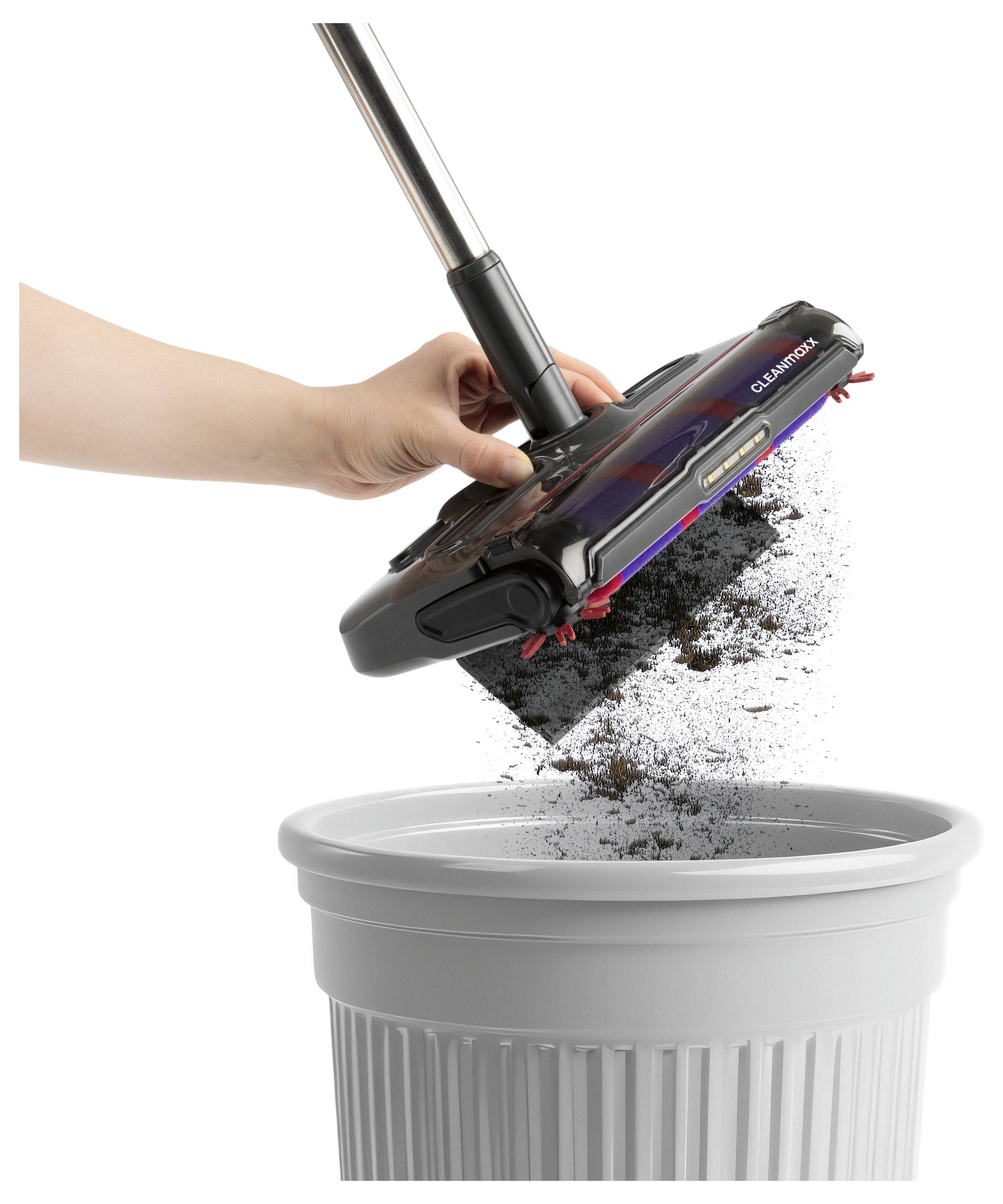 CleanMaxx Akku-Besen 16662 15W Grau