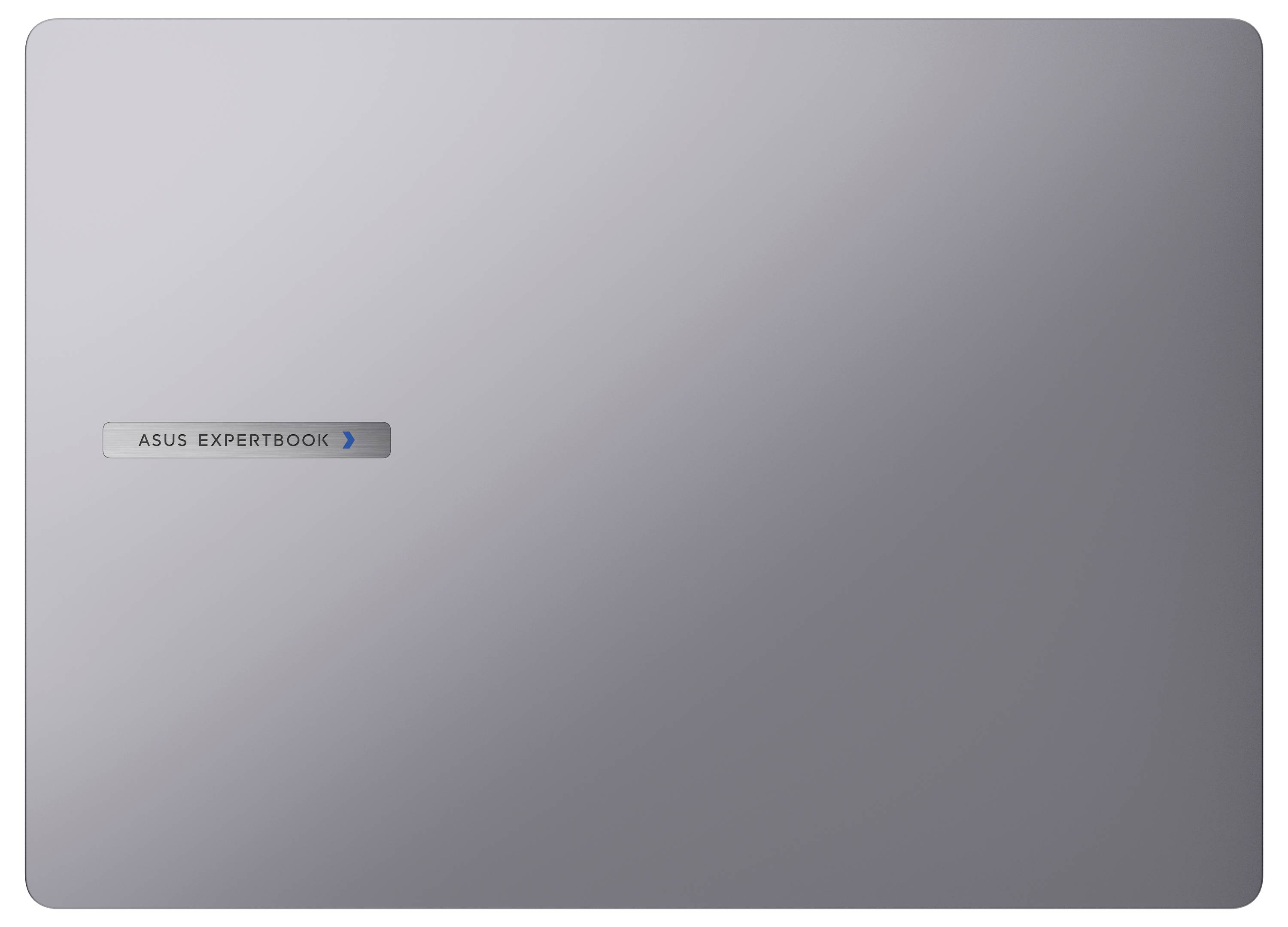 Silberner Laptop-Deckel mit dem Logo 