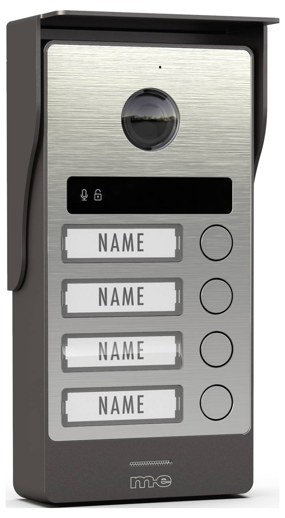 Eine lächelnde Person mit langem blondem Haar ist an einem sonnigen Tag in einem Park im Freien, mit unscharfem Grün im Hintergrund.