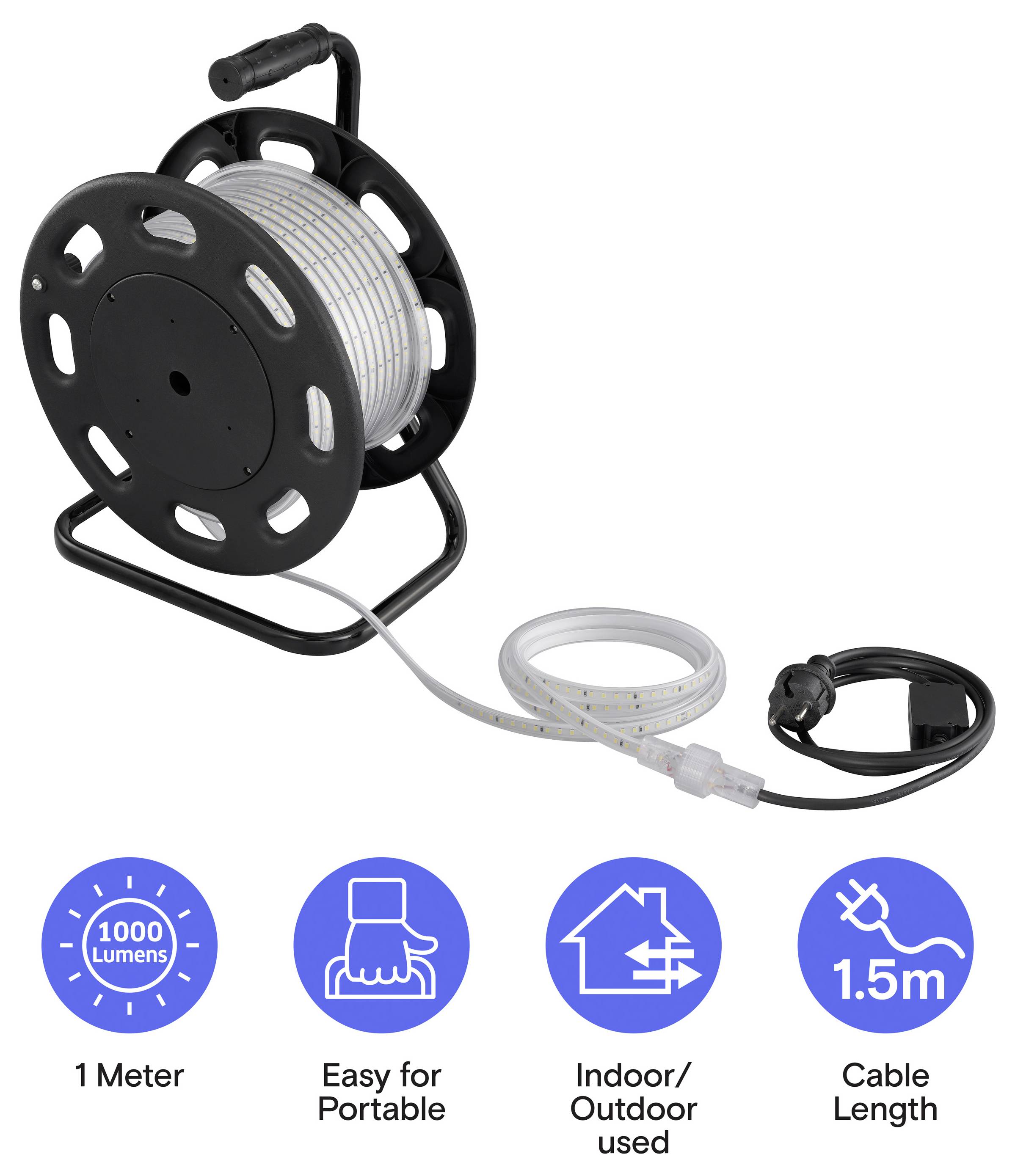 Sygonix SY-7189568 LED-Streifen mit Stecker 230 V/AC 50m 1St.